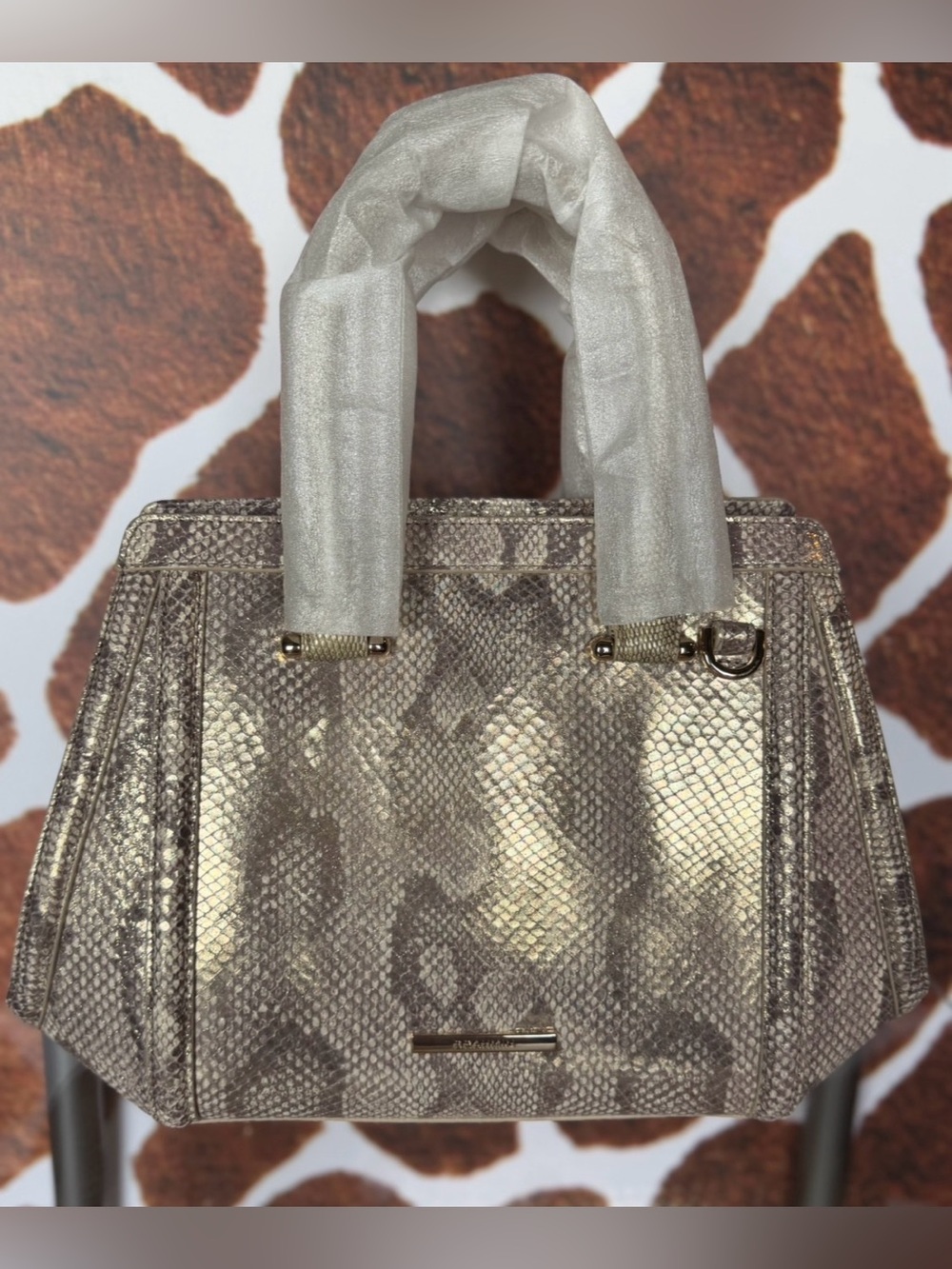 NWT Brahmin Small Arden Gold Blissful Snake BRAHMIN CAPSULE LIMITED EDITION $415 - Picture 9 of 16